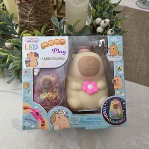 LED Mood Play Light & Squishy Toy - Cream and Pink